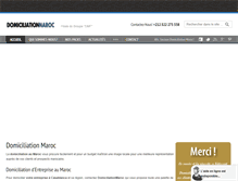 Tablet Screenshot of domiciliationmaroc.com